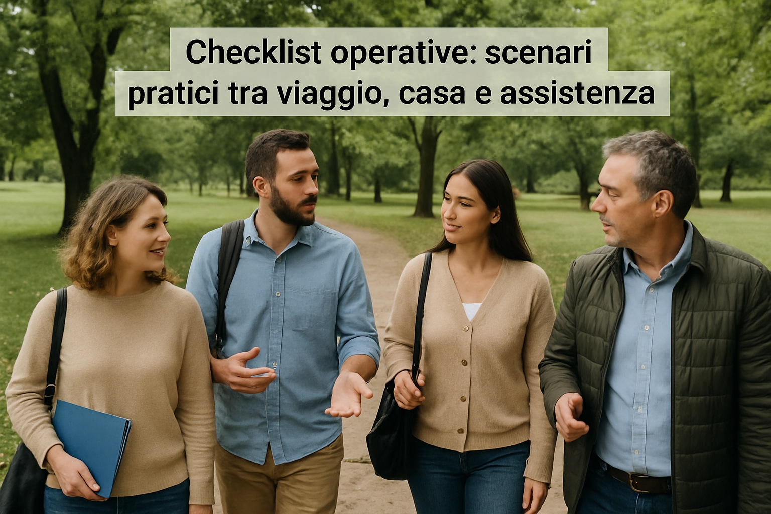 Checklist operative: scenari pratici tra viaggio, casa e assistenza
